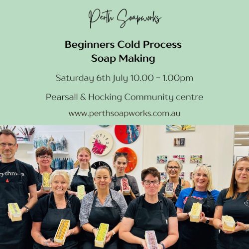 beginners cold process soap making workshop